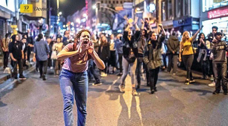 تركيا.. مظاهرات في إسطنبول تطالب الحكومة بالاستقالة (فيديو)