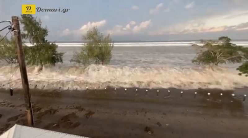 بالفيديو.. أمواج البحر تقتحم منازل تونغا وتحذير من "تسونامي"