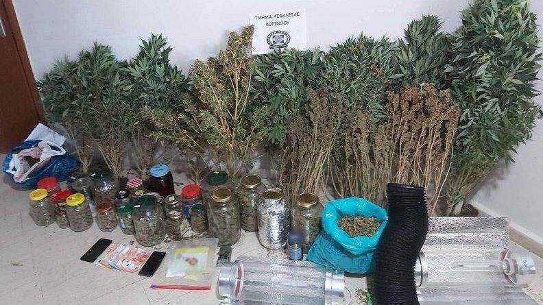 كورنثوس: اعتقال شخصين لحيازتهما حوالي أربعة كيلوغرامات من الحشيش