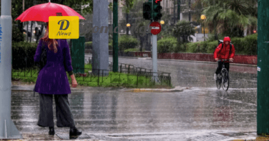 اليونان أمطار غزيرة عواصف قوية وانخفاض في درجات الحرارة