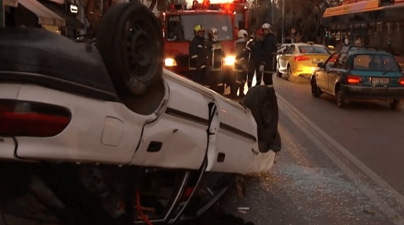 سائق ينجو بأعجوبة بعد انقلاب مركبته في باتيسيون